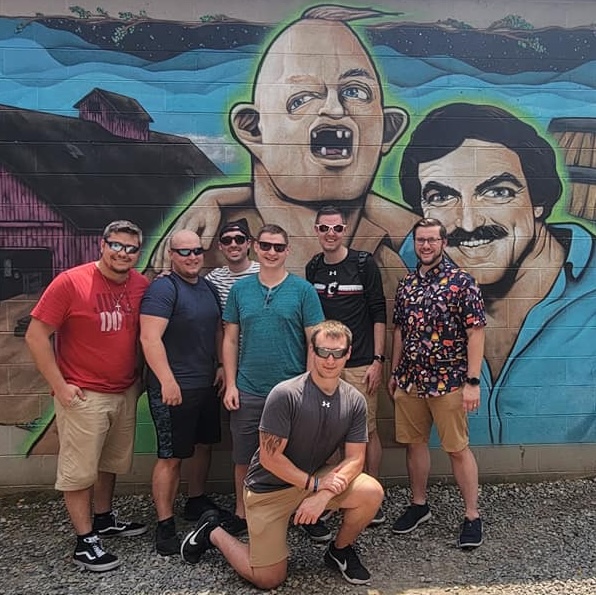 Grimy rest stop